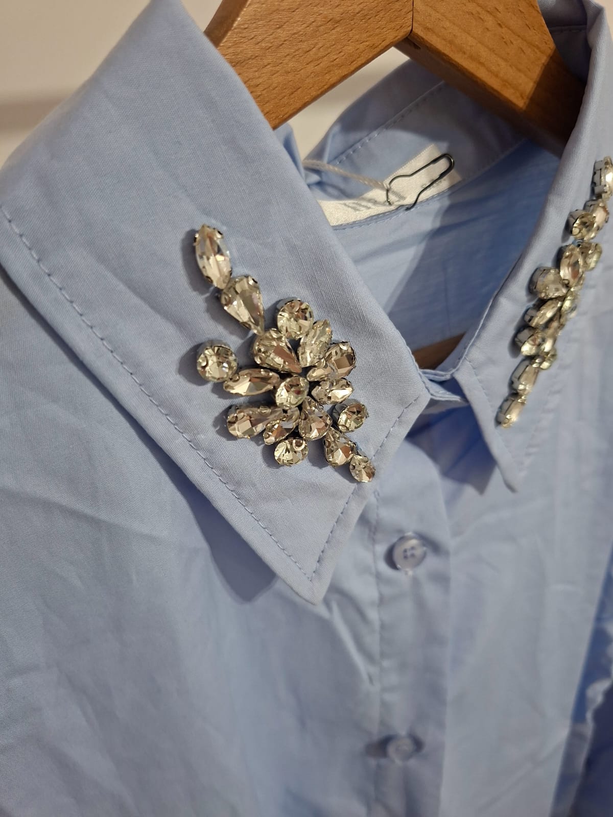 Camicia Gioiello in cotone vestibilità over