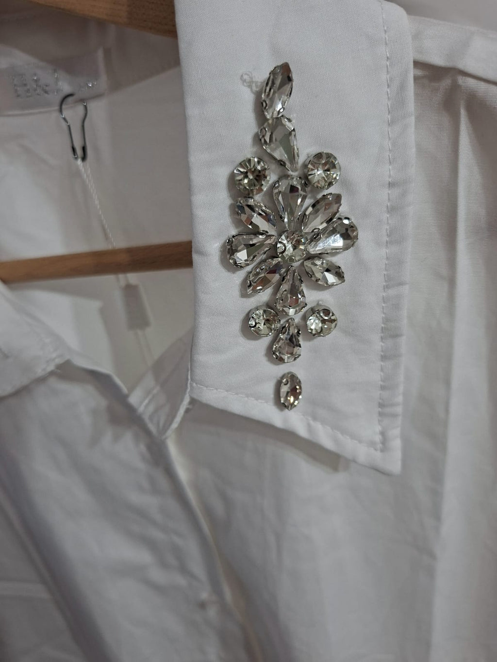 Camicia Gioiello in cotone vestibilità over