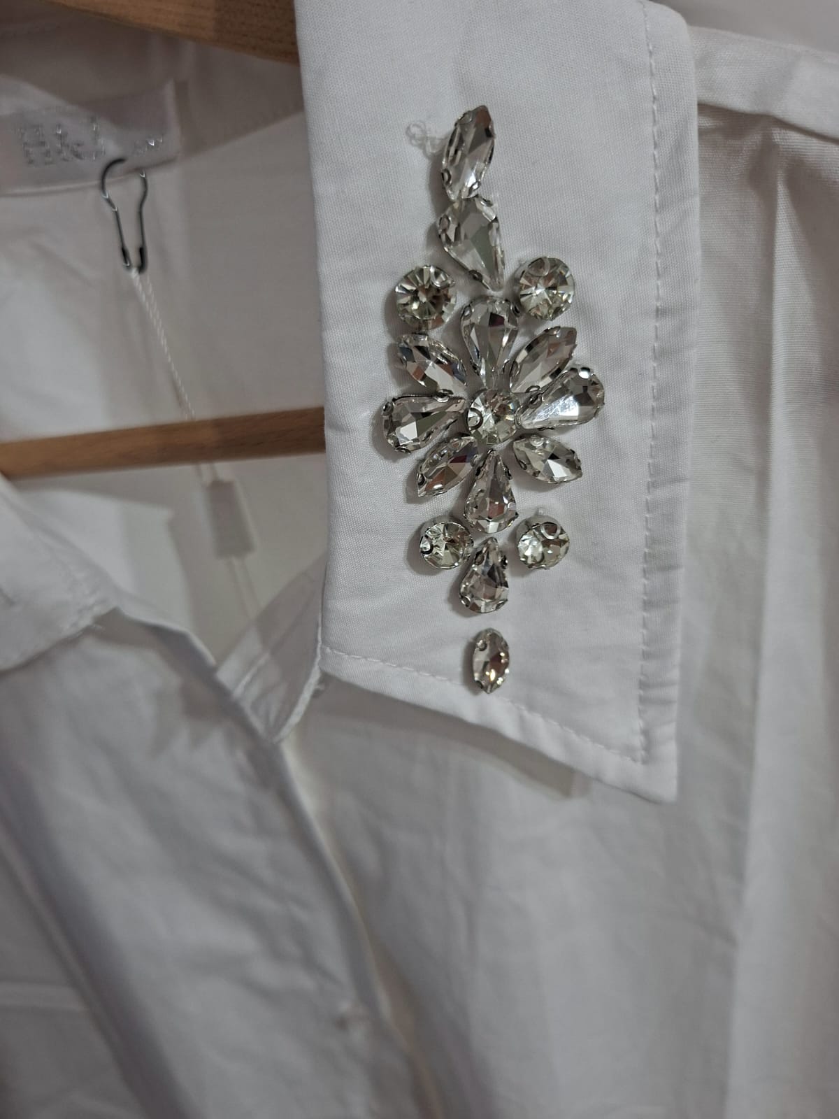 Camicia Gioiello in cotone vestibilità over