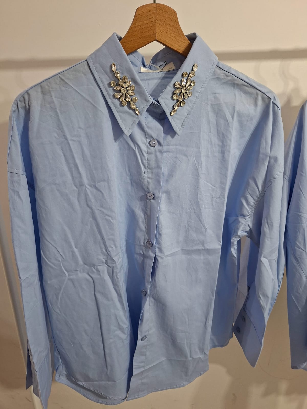 Camicia Gioiello in cotone vestibilità over