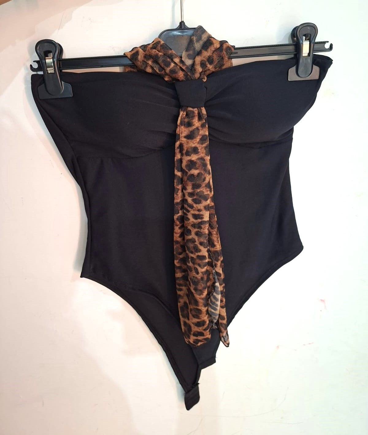 Body con Foulard leopardato