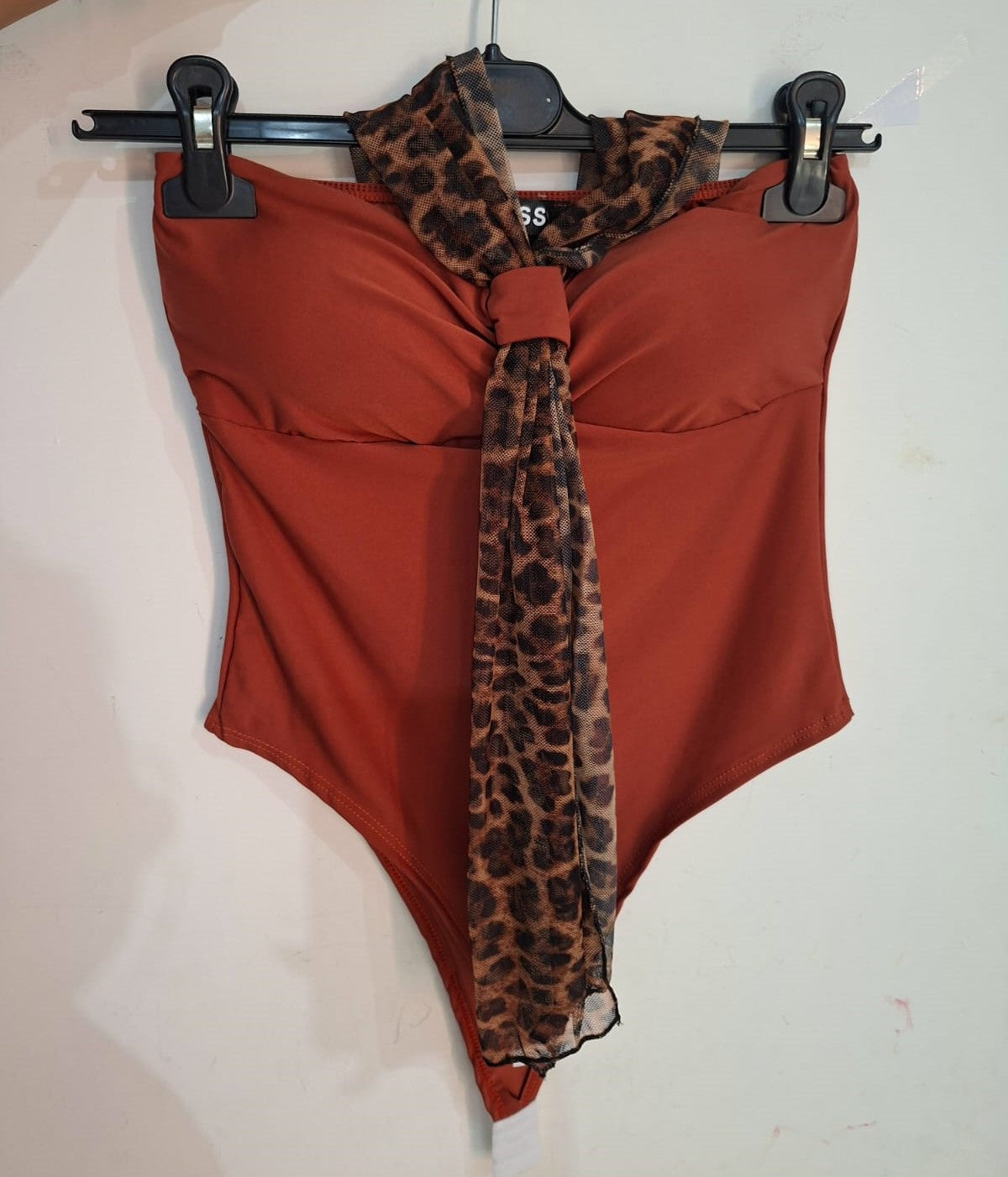 Body con Foulard leopardato