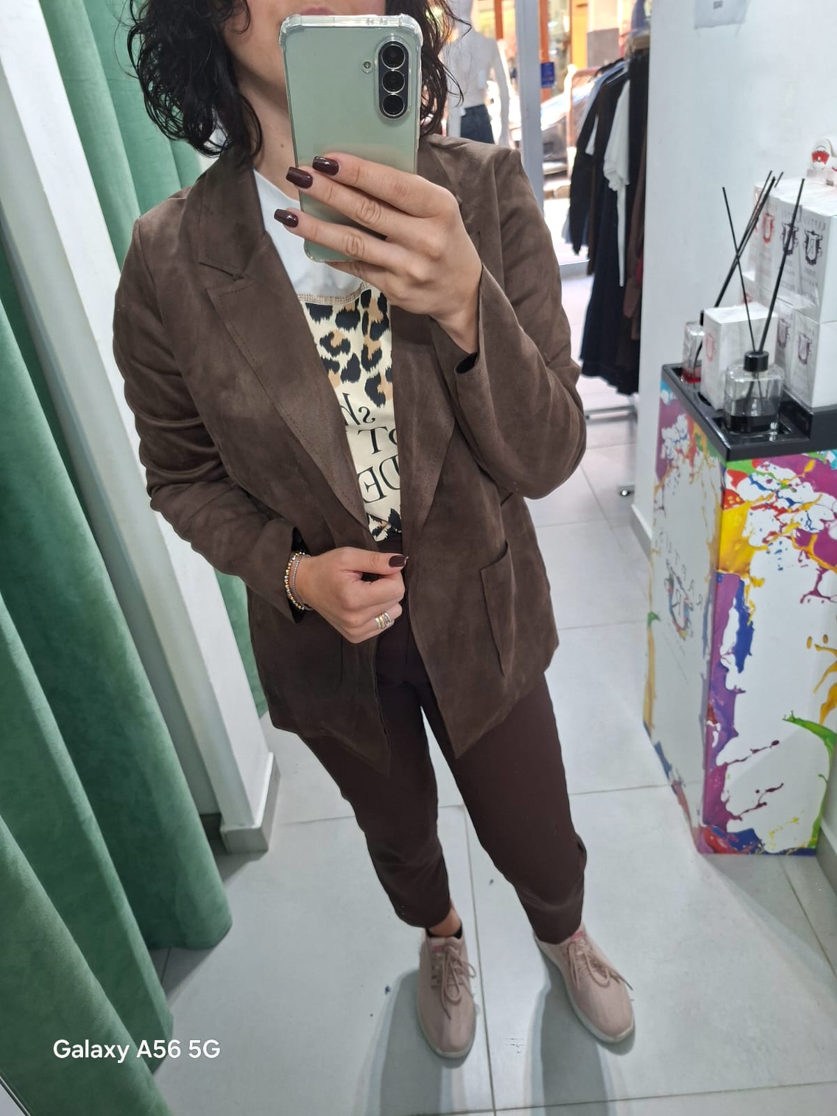 Giacca in camoscio