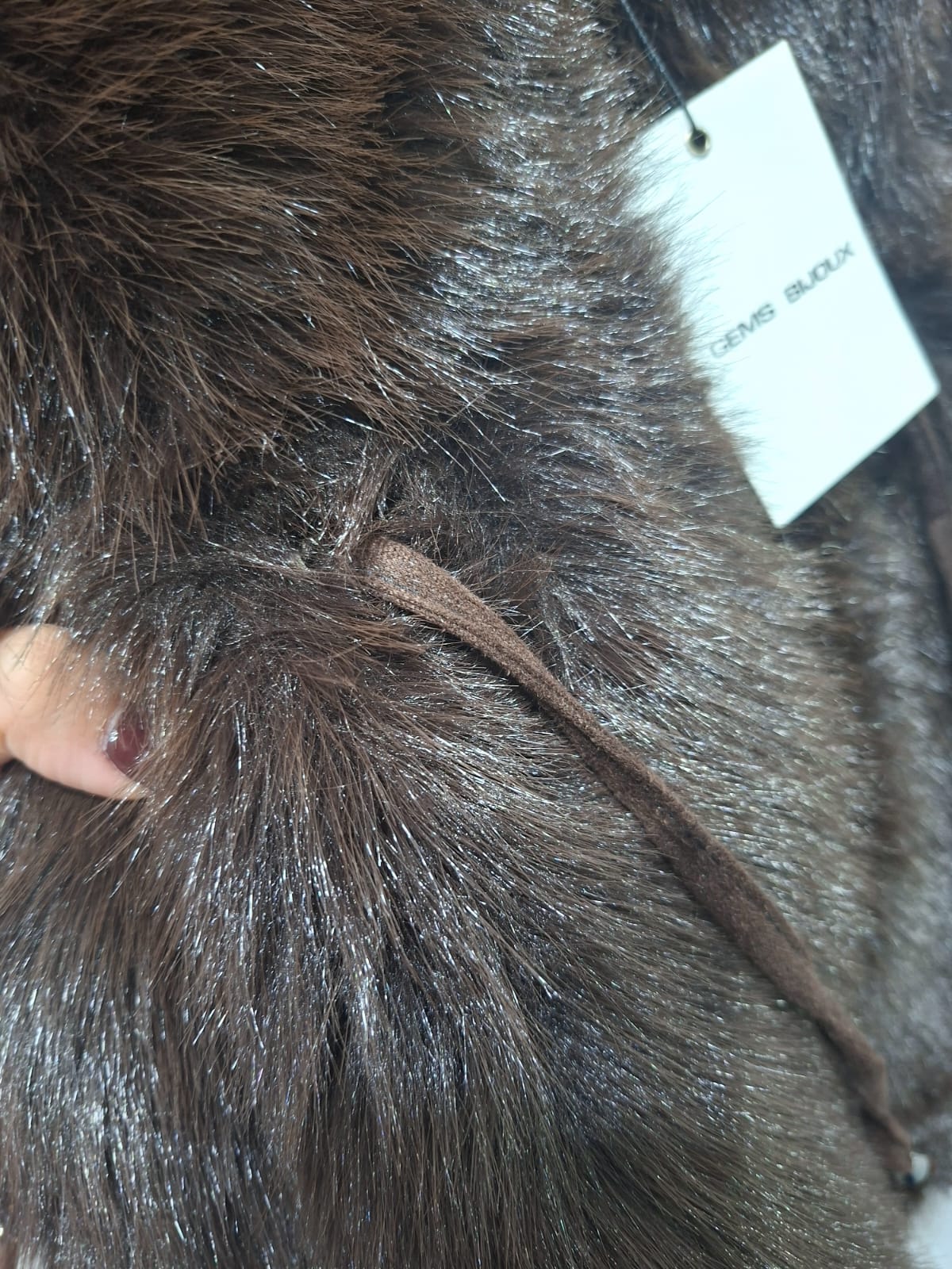 Eco-Pelliccia con cappuccio Taglia Unica