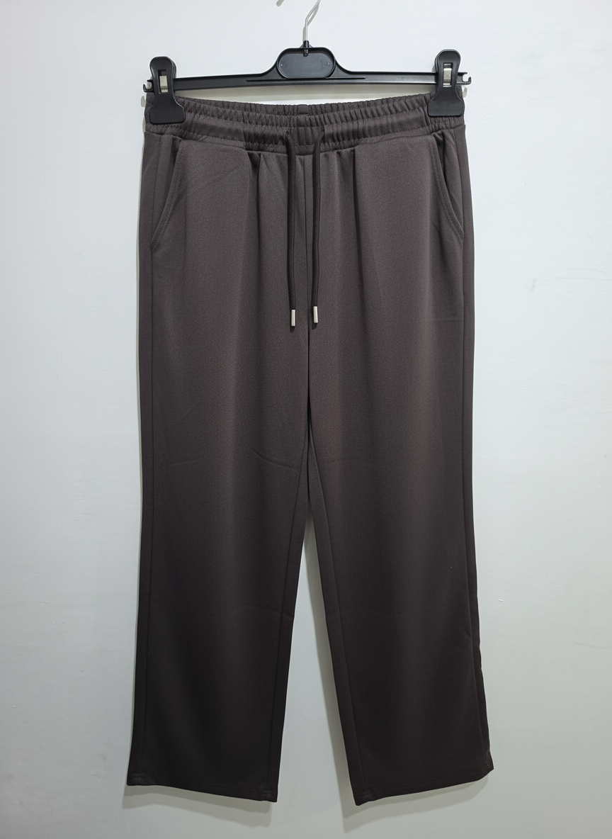 Pantalone tuta palazzo con doppio elastico